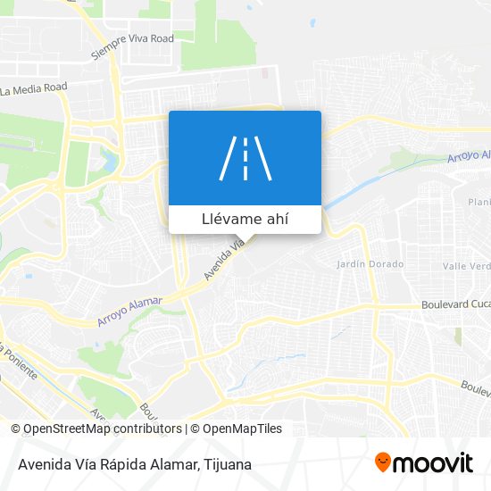 Mapa de Avenida Vía Rápida Alamar