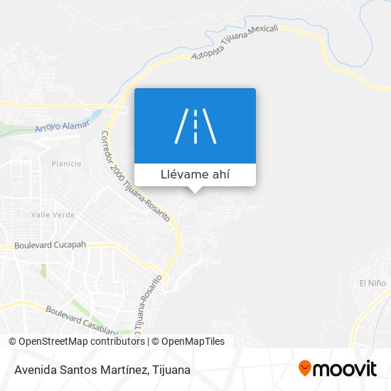 Mapa de Avenida Santos Martínez