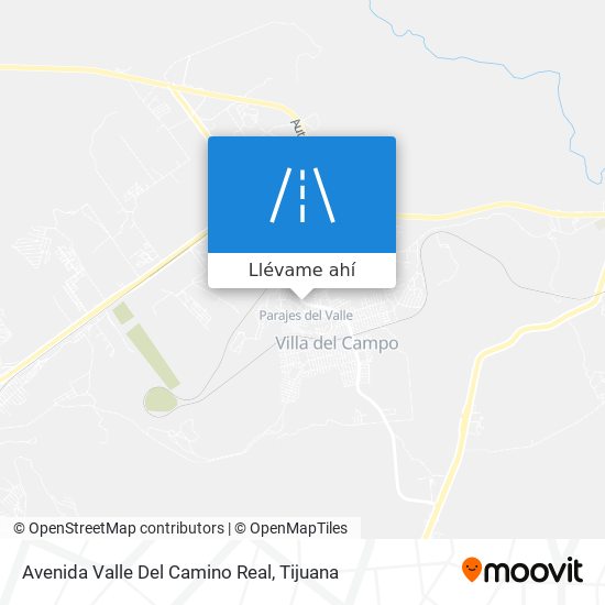 Mapa de Avenida Valle Del Camino Real