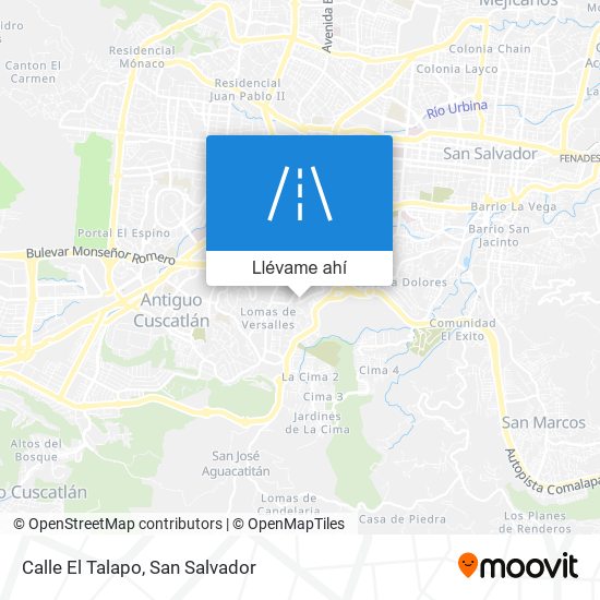Mapa de Calle El Talapo