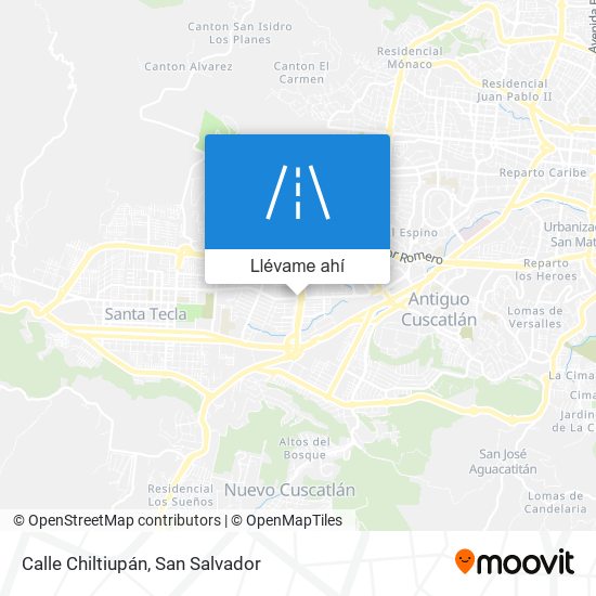 Mapa de Calle Chiltiupán