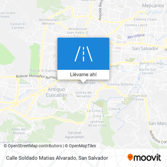 Mapa de Calle Soldado Matias Alvarado