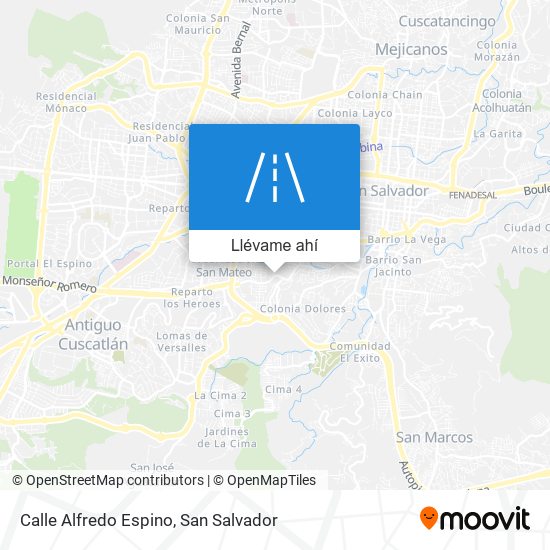 Mapa de Calle Alfredo Espino