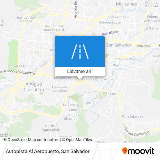 Mapa de Autopista Al Aeropuerto