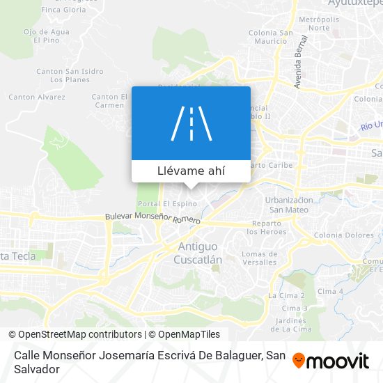 Mapa de Calle Monseñor Josemaría Escrivá De Balaguer