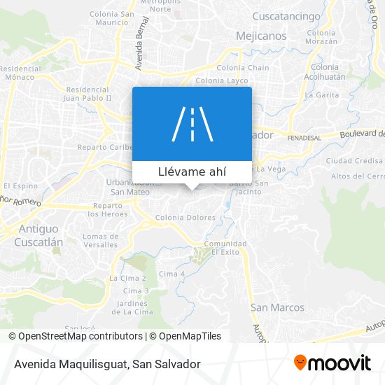 Mapa de Avenida Maquilisguat