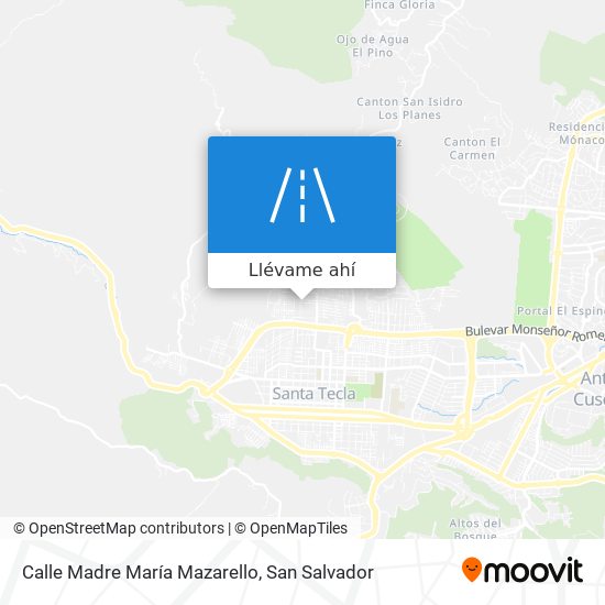 Mapa de Calle Madre María Mazarello