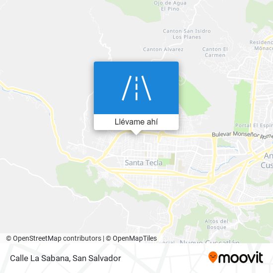 Mapa de Calle La Sabana