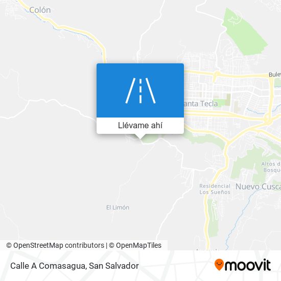 Mapa de Calle A Comasagua