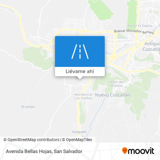 Mapa de Avenida Bellas Hojas