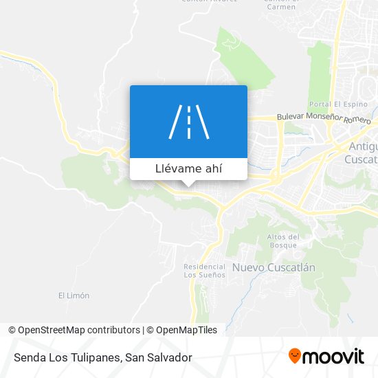 Cómo llegar a Senda Los Tulipanes en Nueva San Salvador en Autobús?