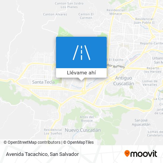 Mapa de Avenida Tacachico