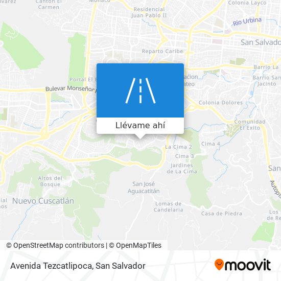 Mapa de Avenida Tezcatlipoca