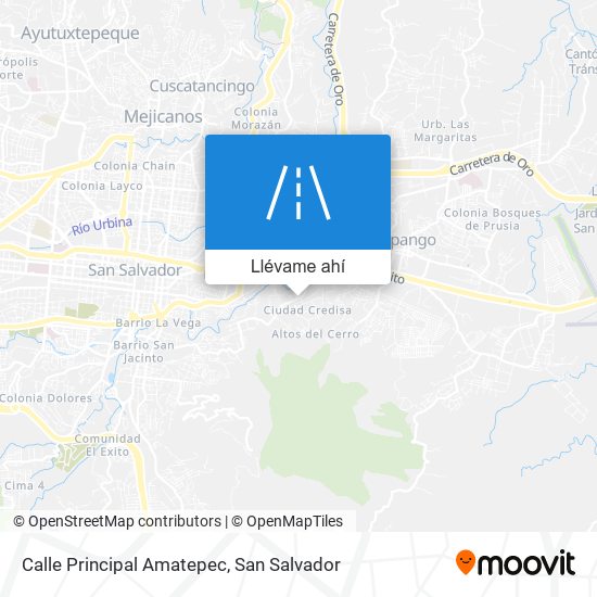 Mapa de Calle Principal Amatepec