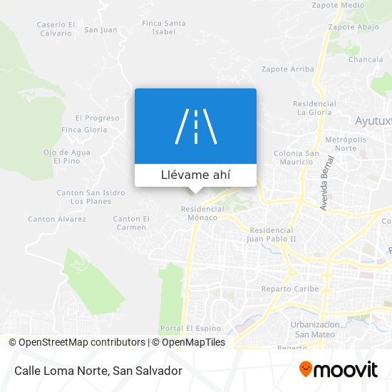 Mapa de Calle Loma Norte