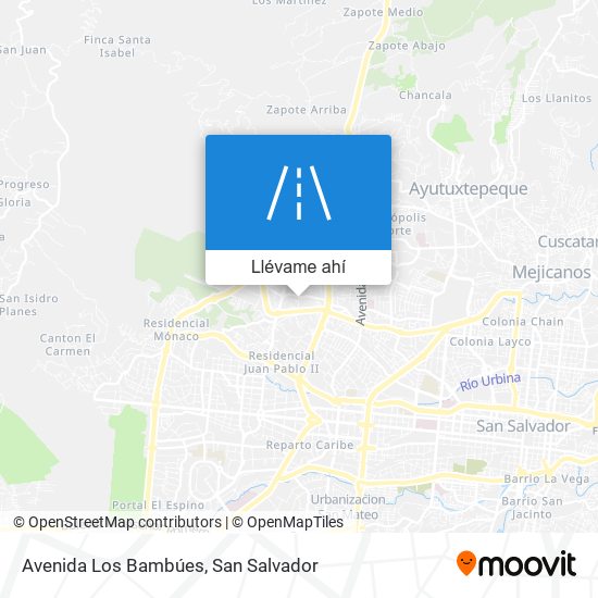 Mapa de Avenida Los Bambúes