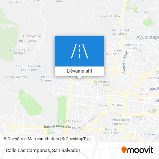 Mapa de Calle Las Campanas