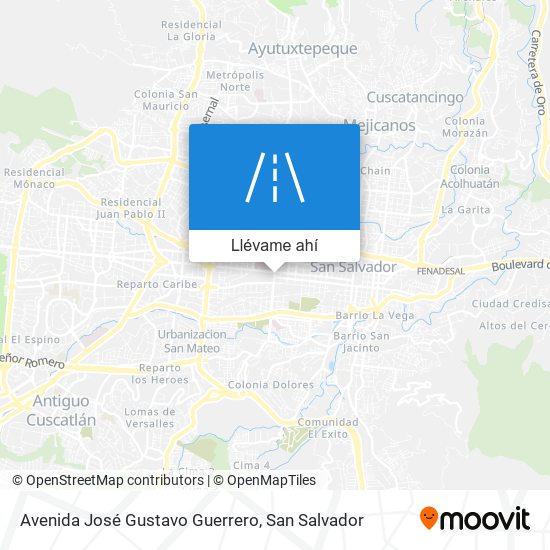 Mapa de Avenida José Gustavo Guerrero