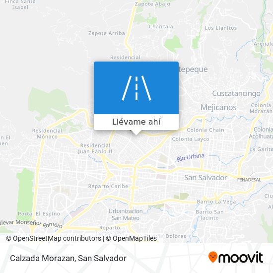 Mapa de Calzada Morazan
