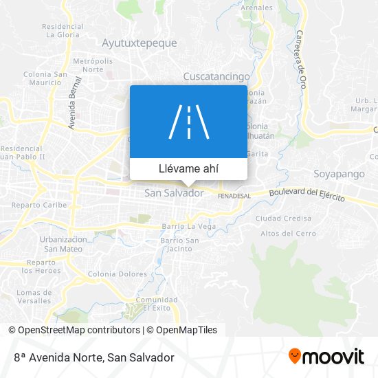 Mapa de 8ª Avenida Norte