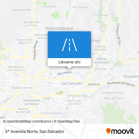 Mapa de 5ª Avenida Norte