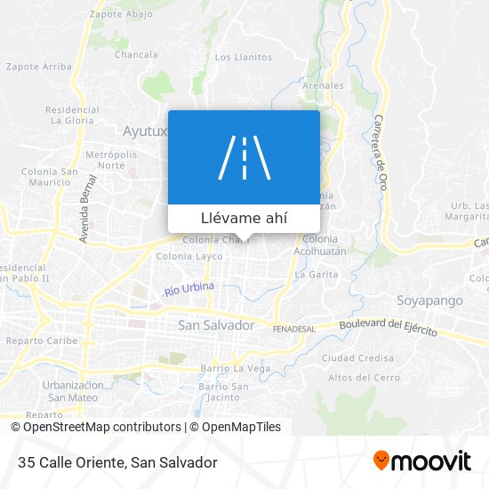 Mapa de 35 Calle Oriente