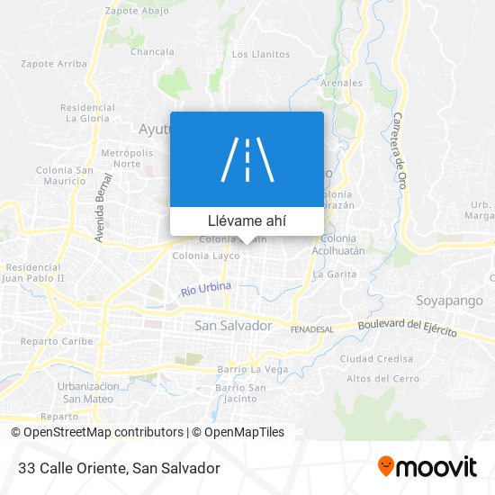 Mapa de 33 Calle Oriente