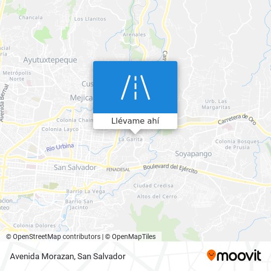 Mapa de Avenida Morazan