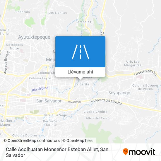 Mapa de Calle Acolhuatan Monseñor Esteban Alliet