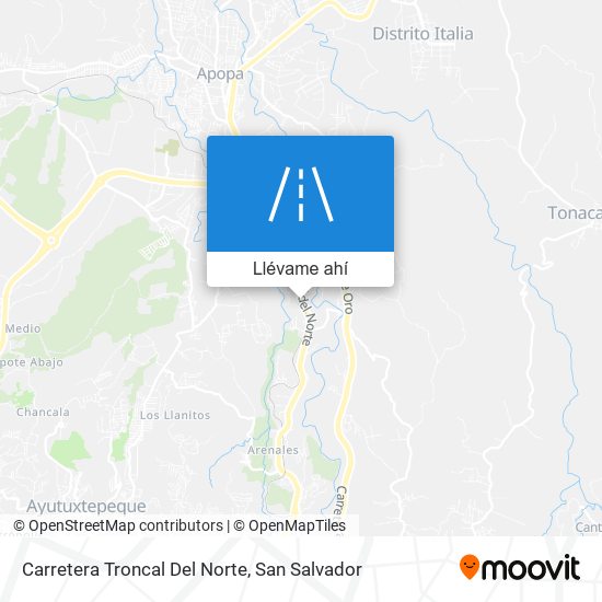 Mapa de Carretera Troncal Del Norte