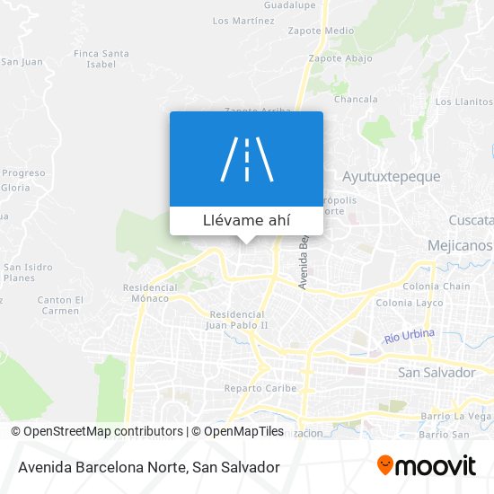 Mapa de Avenida Barcelona Norte