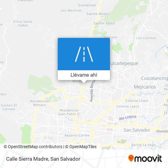 Mapa de Calle Sierra Madre