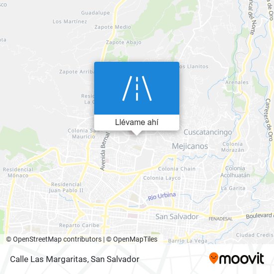 Mapa de Calle Las Margaritas