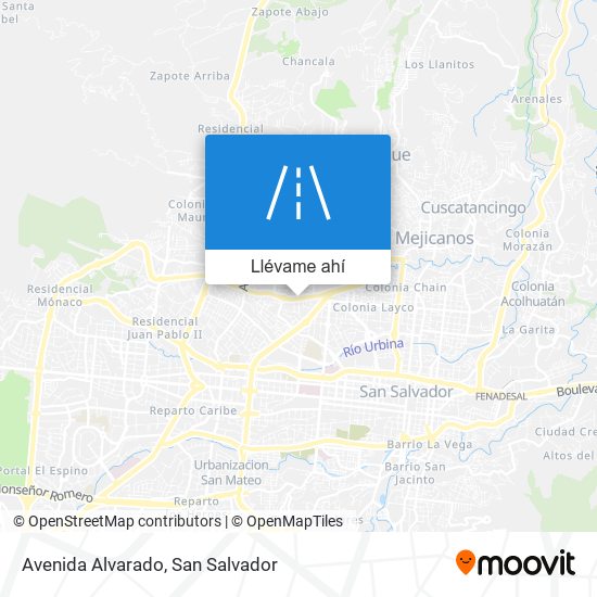 Mapa de Avenida Alvarado