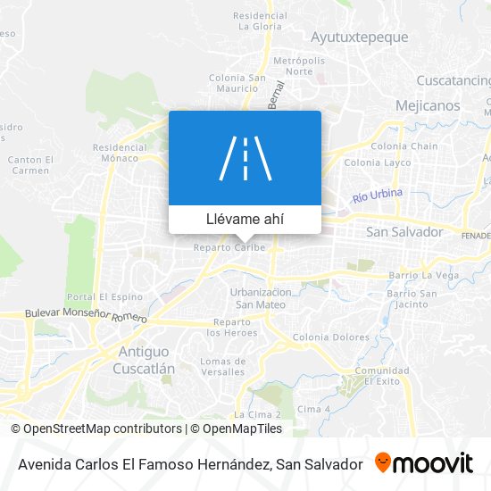 Mapa de Avenida Carlos El Famoso Hernández