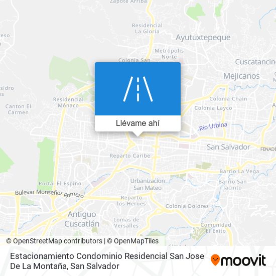 Mapa de Estacionamiento Condominio Residencial San Jose De La Montaña