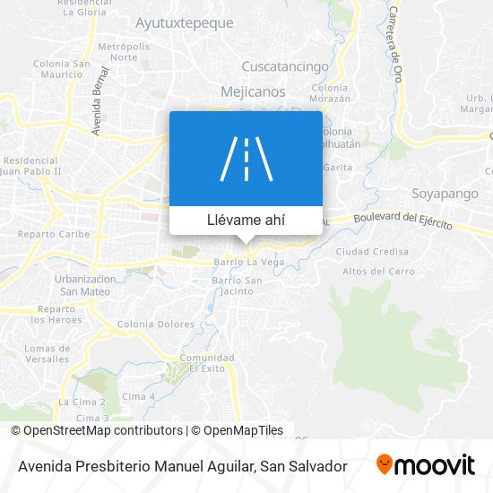 Mapa de Avenida Presbiterio Manuel Aguilar