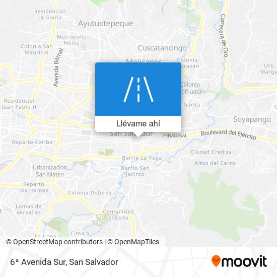 Mapa de 6ª Avenida Sur