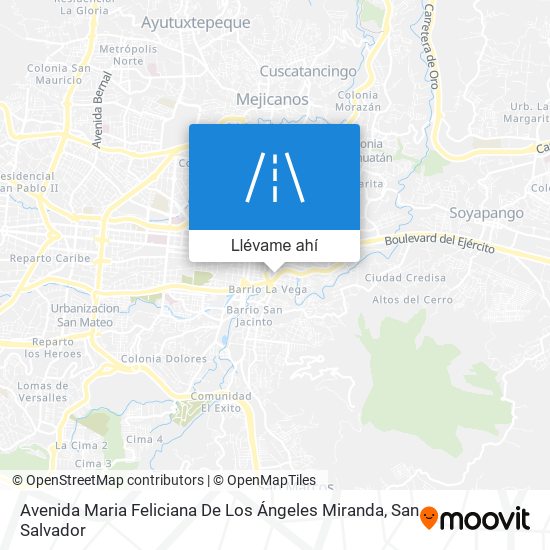 Mapa de Avenida Maria Feliciana De Los Ángeles Miranda