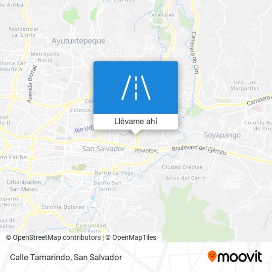 Mapa de Calle Tamarindo