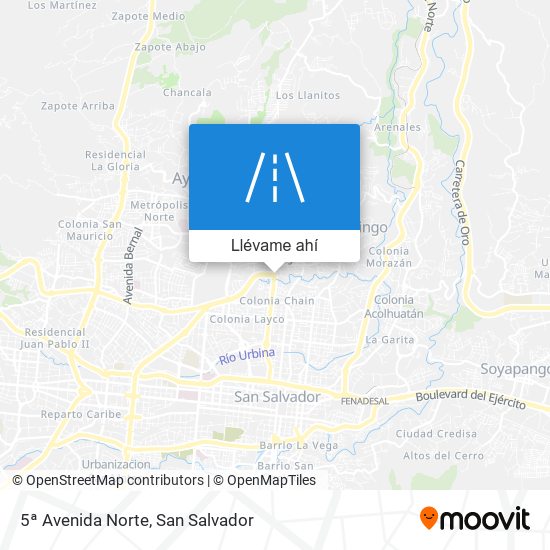 Mapa de 5ª Avenida Norte