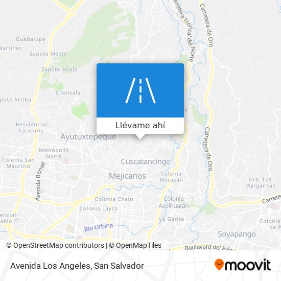 Mapa de Avenida Los Angeles