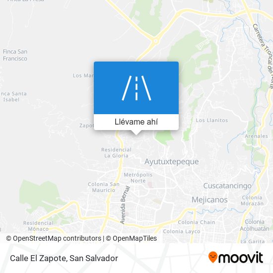 Mapa de Calle El Zapote