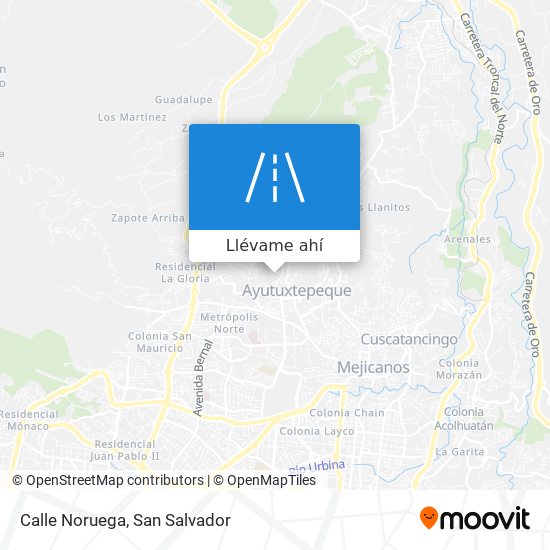 Mapa de Calle Noruega