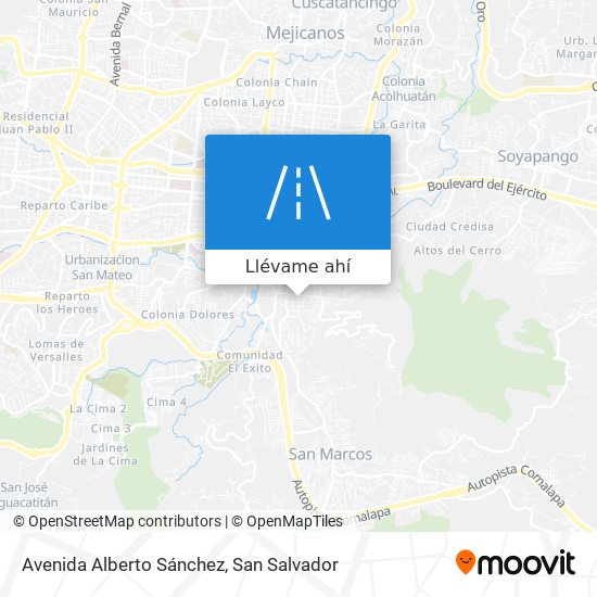 Mapa de Avenida Alberto Sánchez