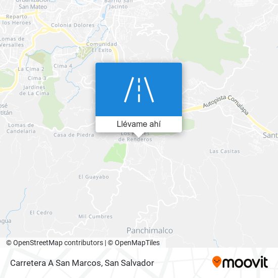 Mapa de Carretera A San Marcos