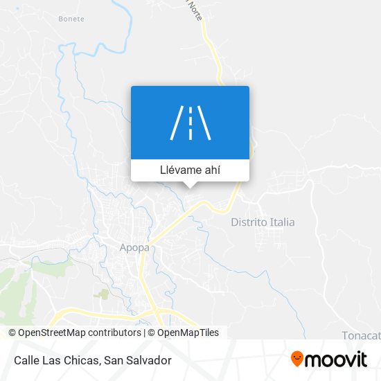 Mapa de Calle Las Chicas