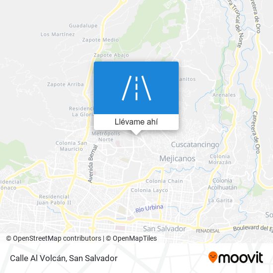 Mapa de Calle Al Volcán