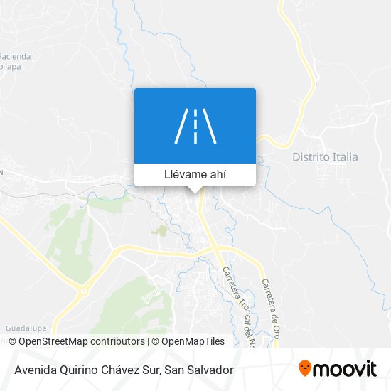 Mapa de Avenida Quirino Chávez Sur