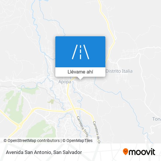 Mapa de Avenida San Antonio